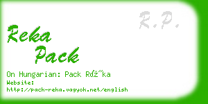 reka pack business card